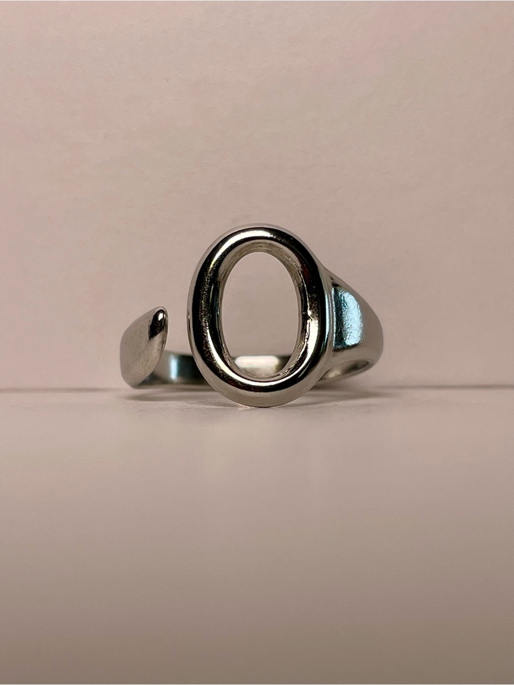 Silver Oval Ring